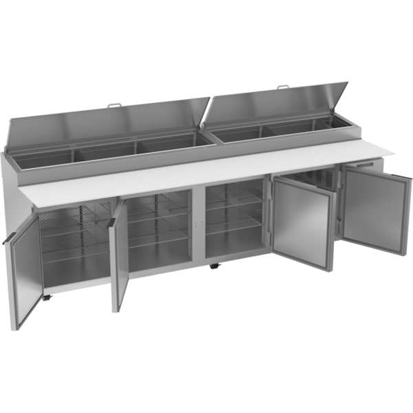 Pizza Prep, Refrigerated, 119"W, 42.2 cu. Ft.